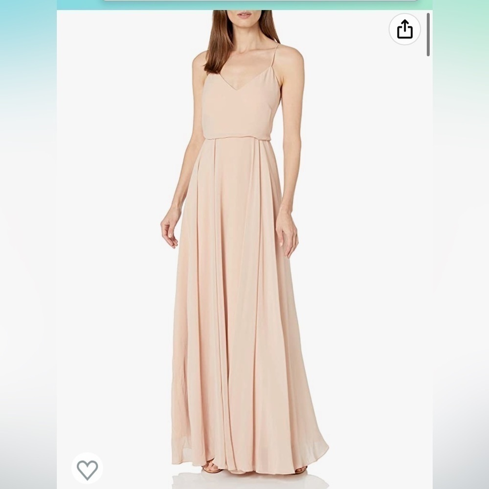 Jenny Yoo blush bridesmaids dress size 8